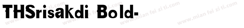 THSrisakdi Bold字体转换